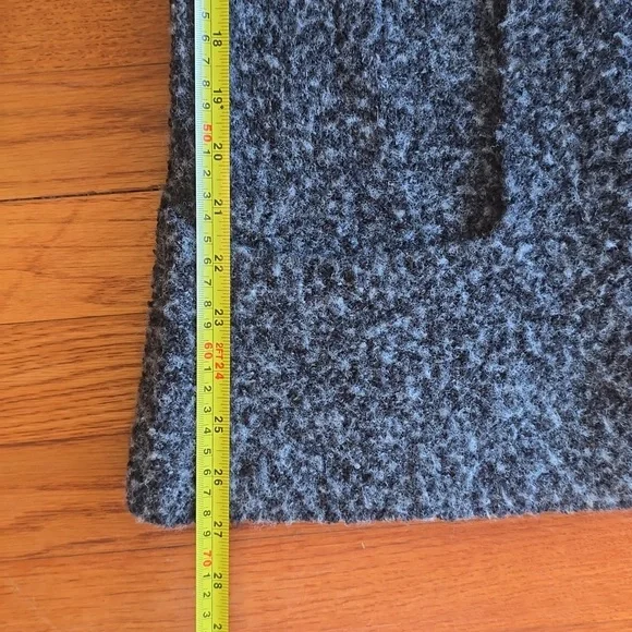 Vintage Italian Wool Blend Open Front Cardigan Sweater Neutral Cozy Size M - Picture 13 of 14